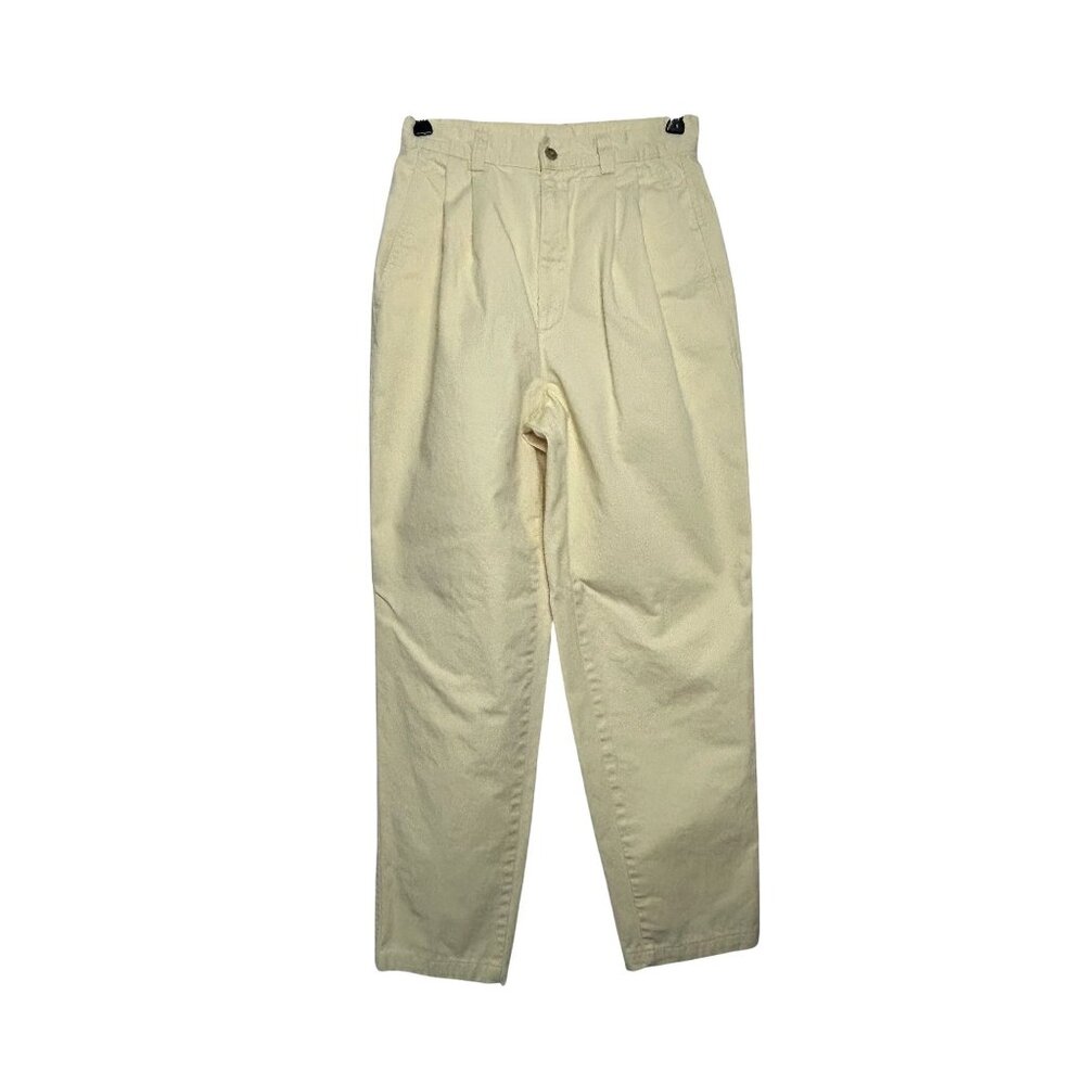Lands Ends Vintage 90's Mom High Rise Tapered Jeans in Lt. Yellow - Sz 8